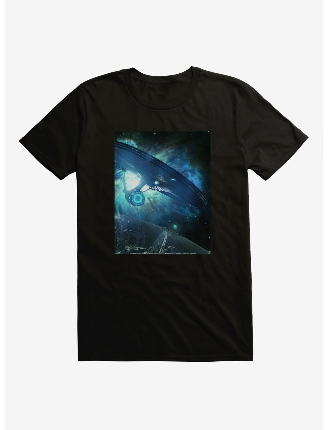 Star Trek Ship Flight Blue T-Shirt, BLACK, hi-res