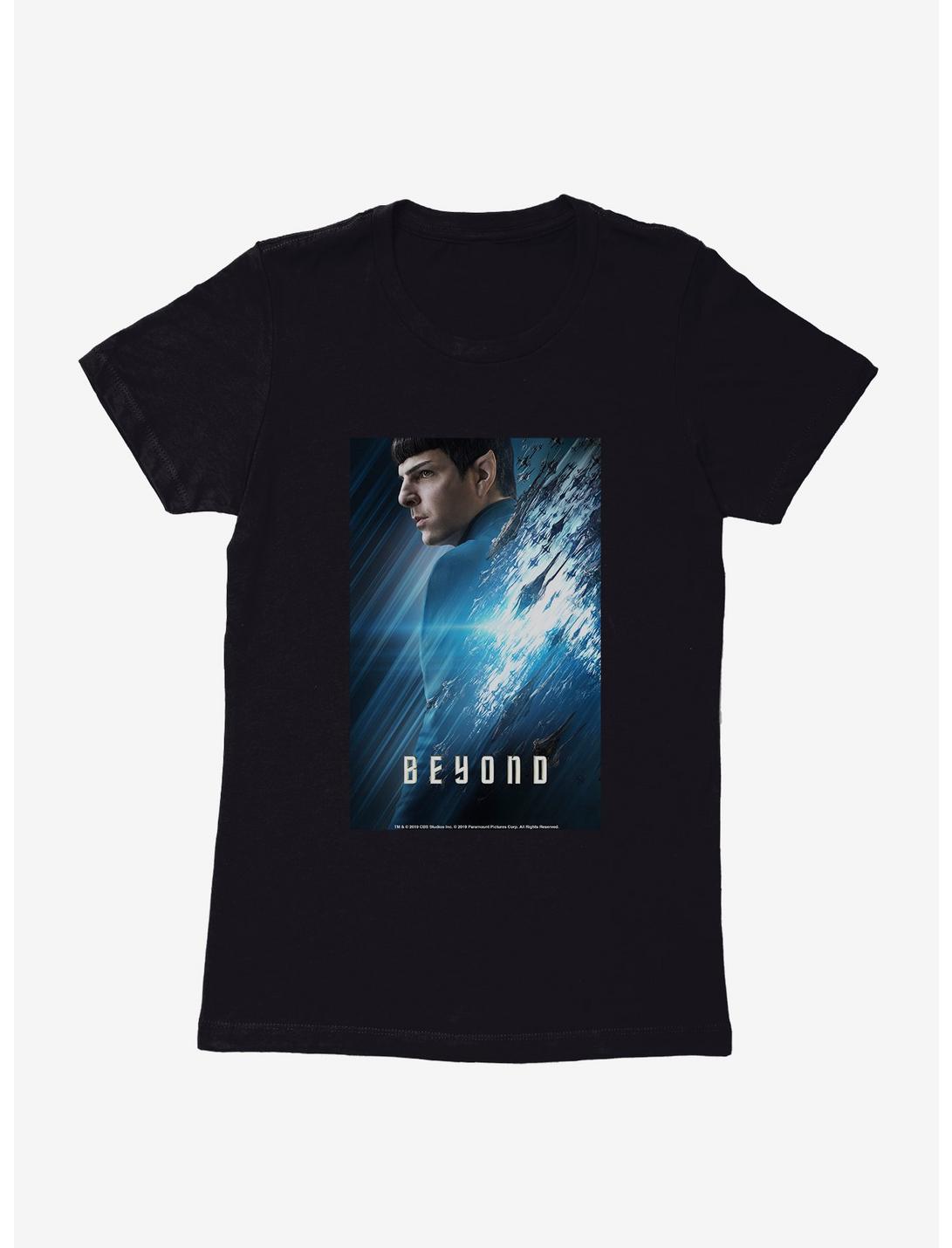 Star Trek Beyond Spock Teaser Poster Womens T-Shirt, BLACK, hi-res