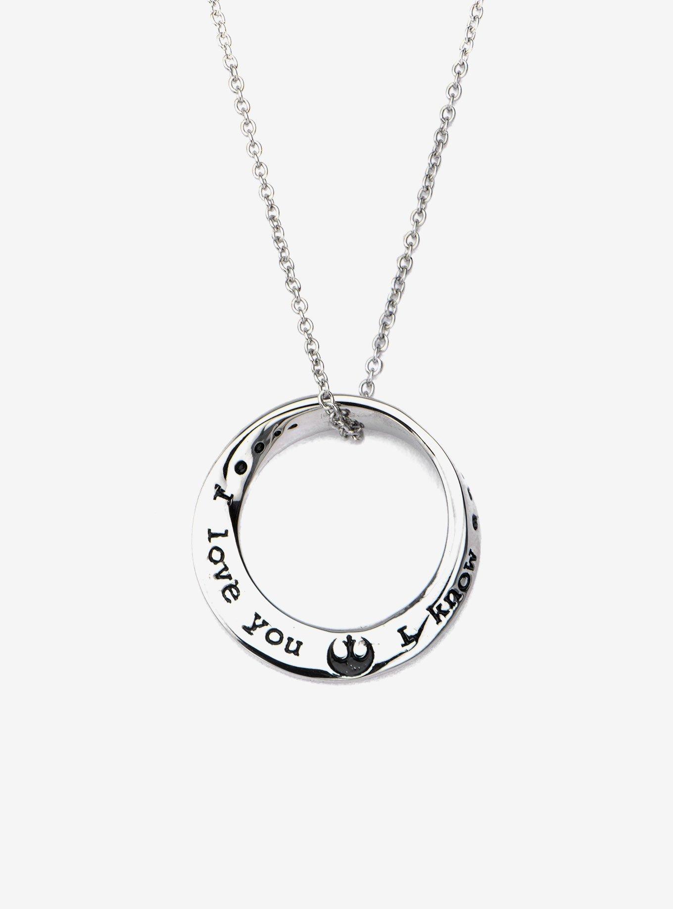 Star Wars "I love you I know" Mobius Necklace