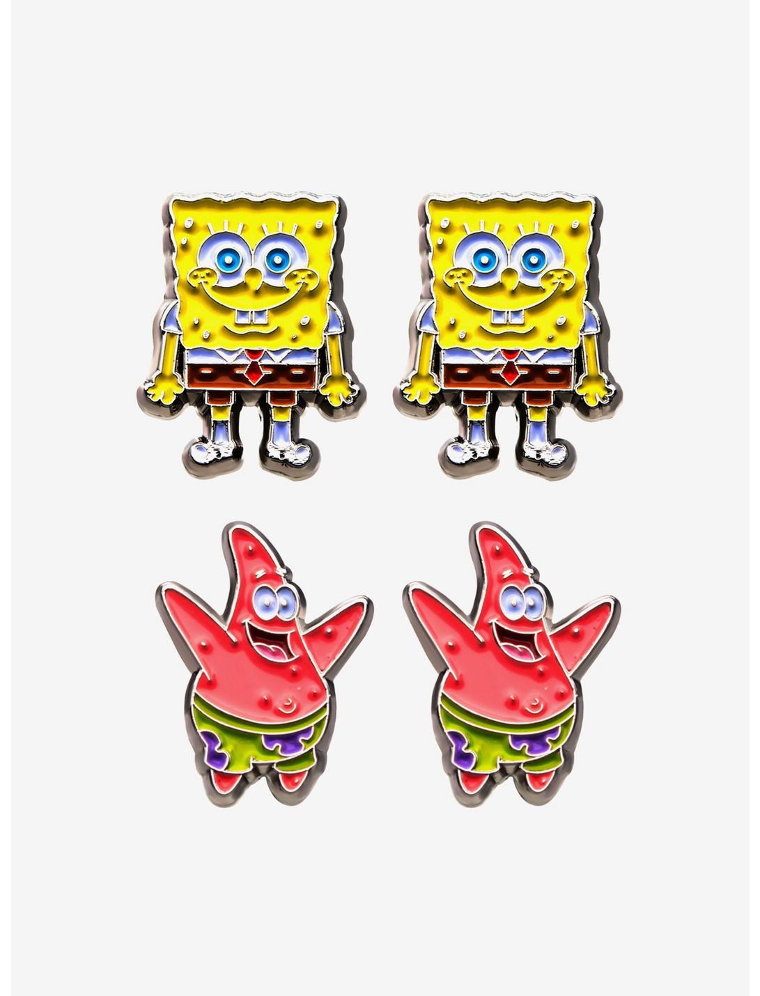 SpongeBob SquarePants & Patrick Stud Earring Set, , hi-res