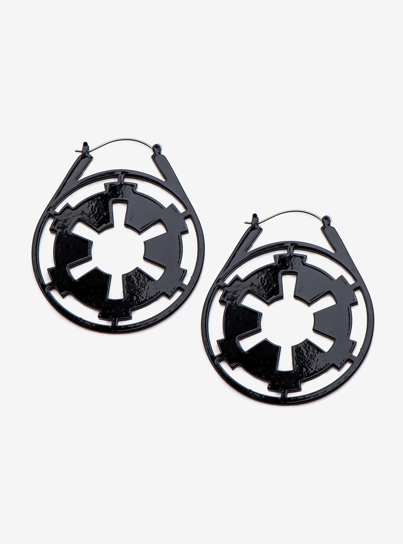 Star Wars Imperial Symbol Hanger Earrings, , hi-res