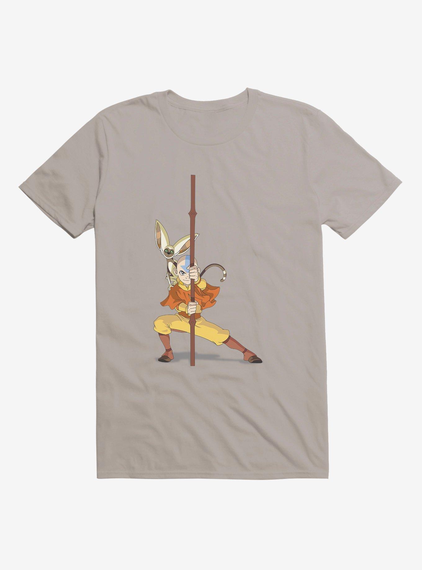 Avatar: The Last Airbender Aang Airbending T-Shirt, LIGHT GREY, hi-res