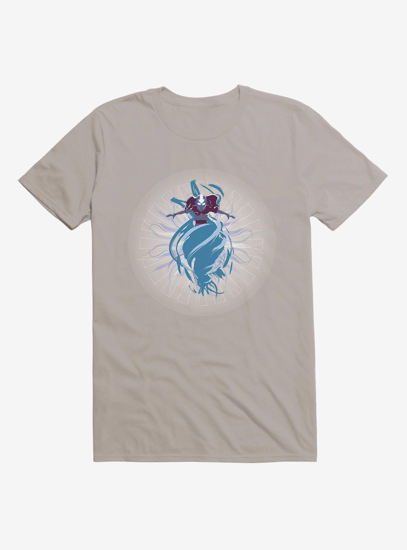 Avatar: The Last Airbender Aang Avatar State Waterbending T-Shirt, LIGHT GREY, hi-res