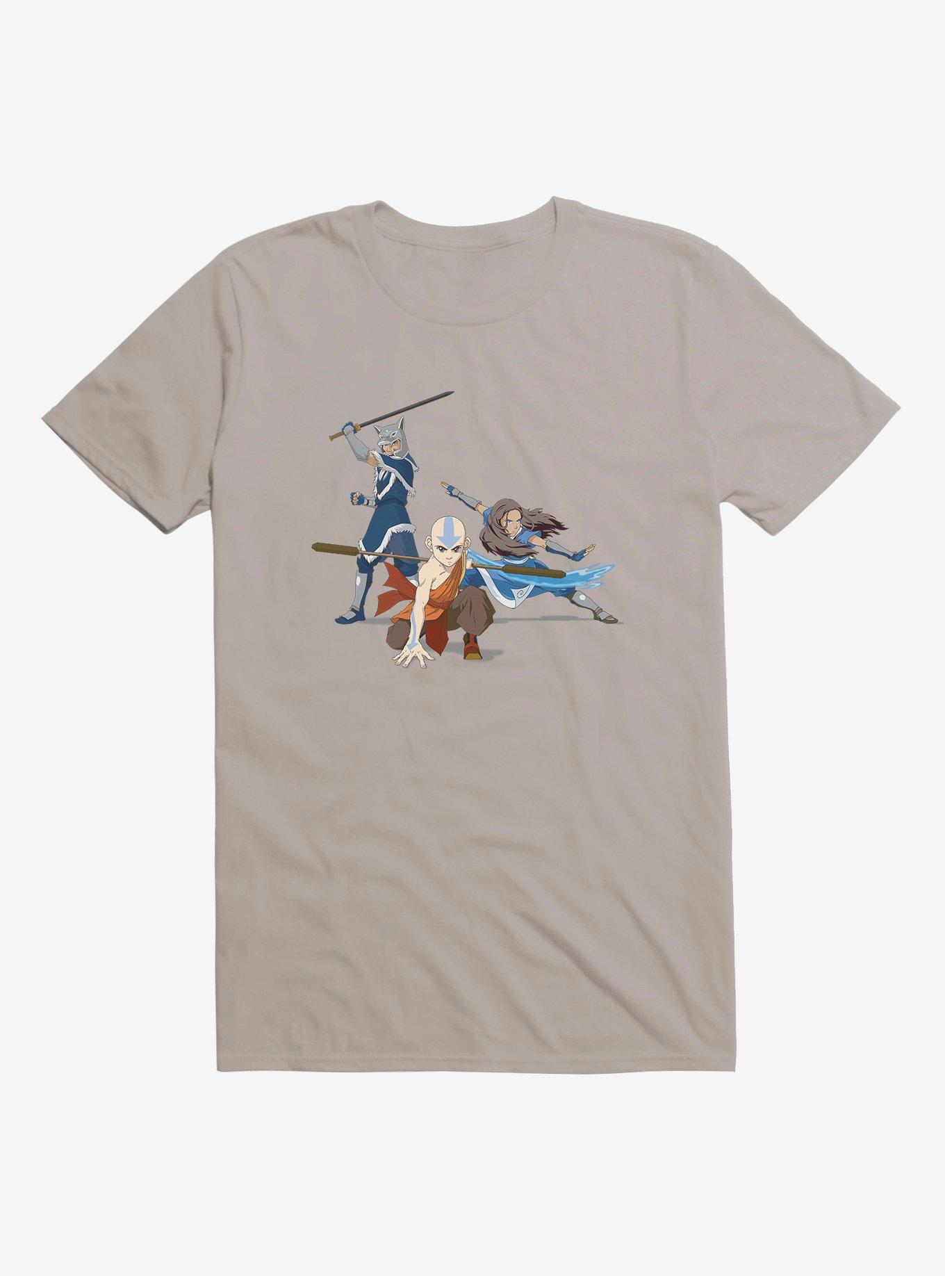 Avatar: The Last Airbender Battle Poses T-Shirt, LIGHT GREY, hi-res