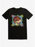 The Land Before Time Littlefoot Flowers T-Shirt, BLACK, hi-res