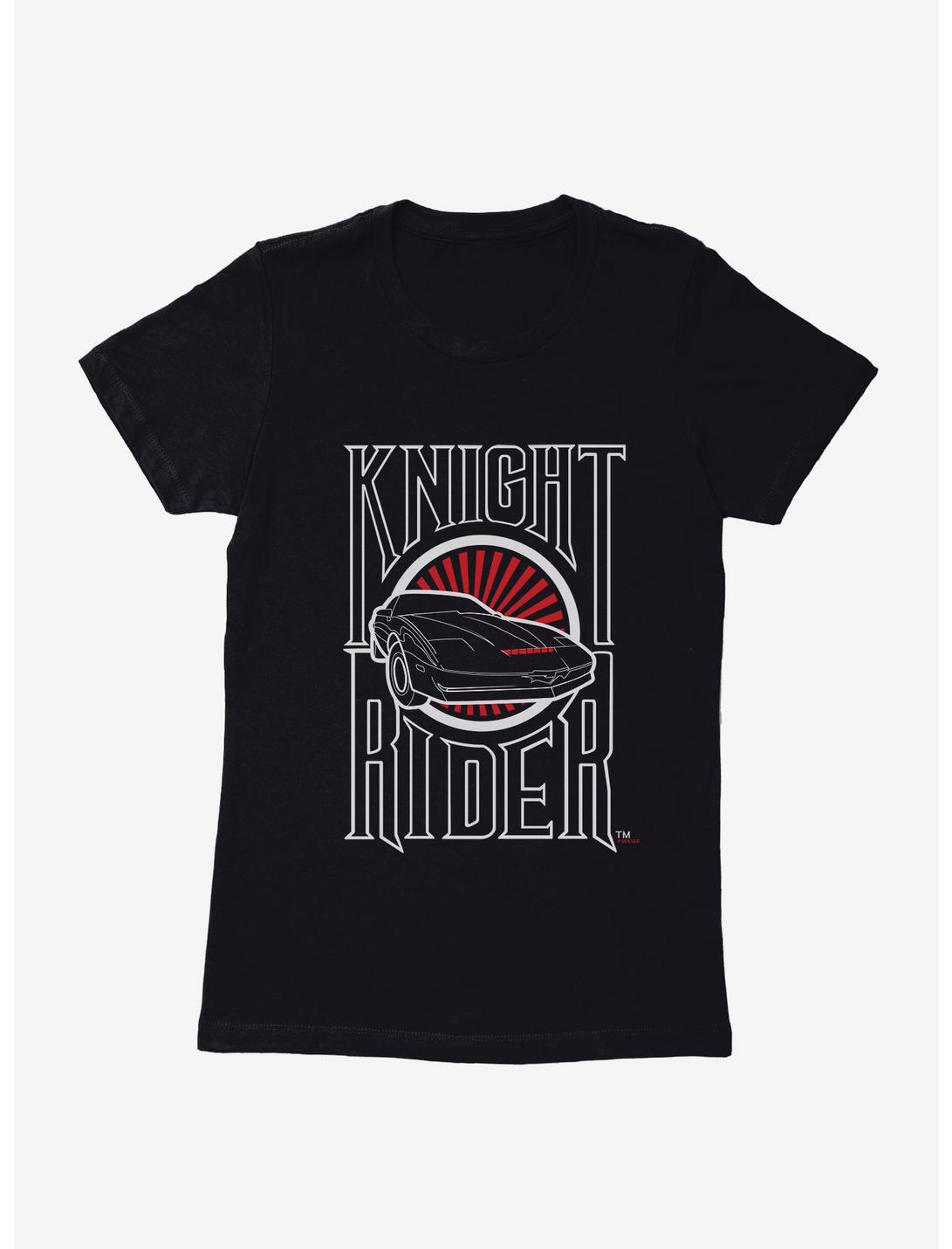 Knight Rider Car Logo Womens T-Shirt, BLACK, hi-res