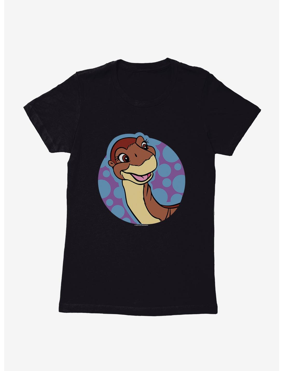 The Land Before Time Littlefoot Bubbles Womens T-Shirt, BLACK, hi-res