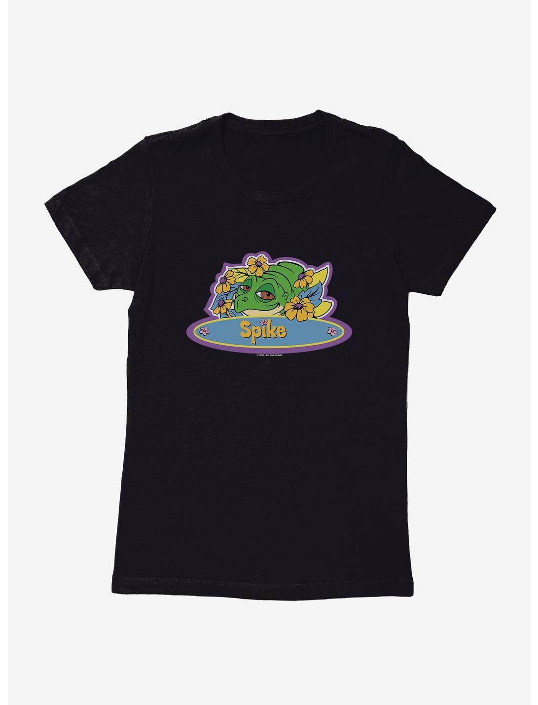 The Land Before Time Spike Name Sign Womens T-Shirt, BLACK, hi-res