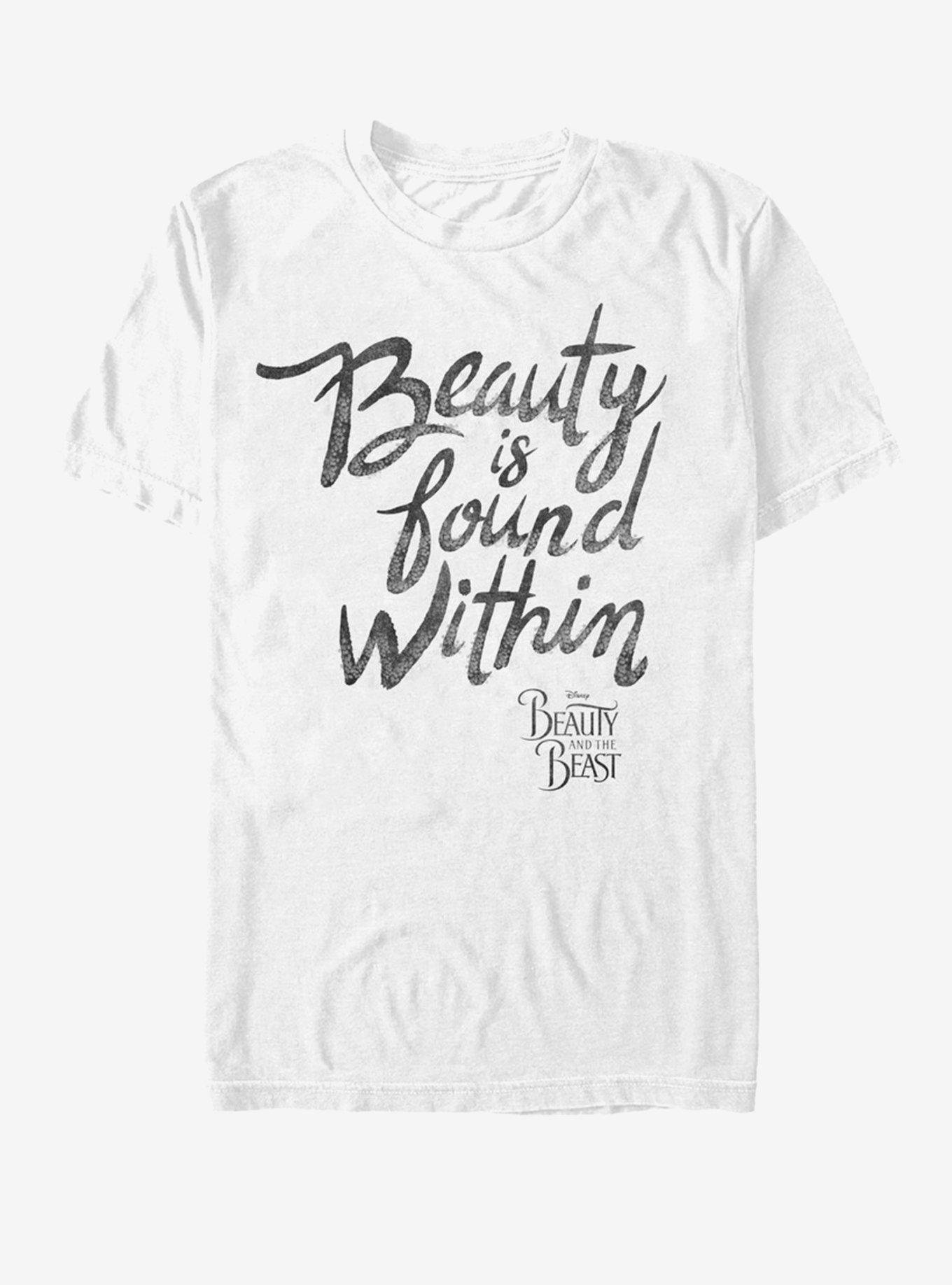 Disney Beauty And The Beast Beauty Is Found Within T-Shirt, WHITE, hi-res