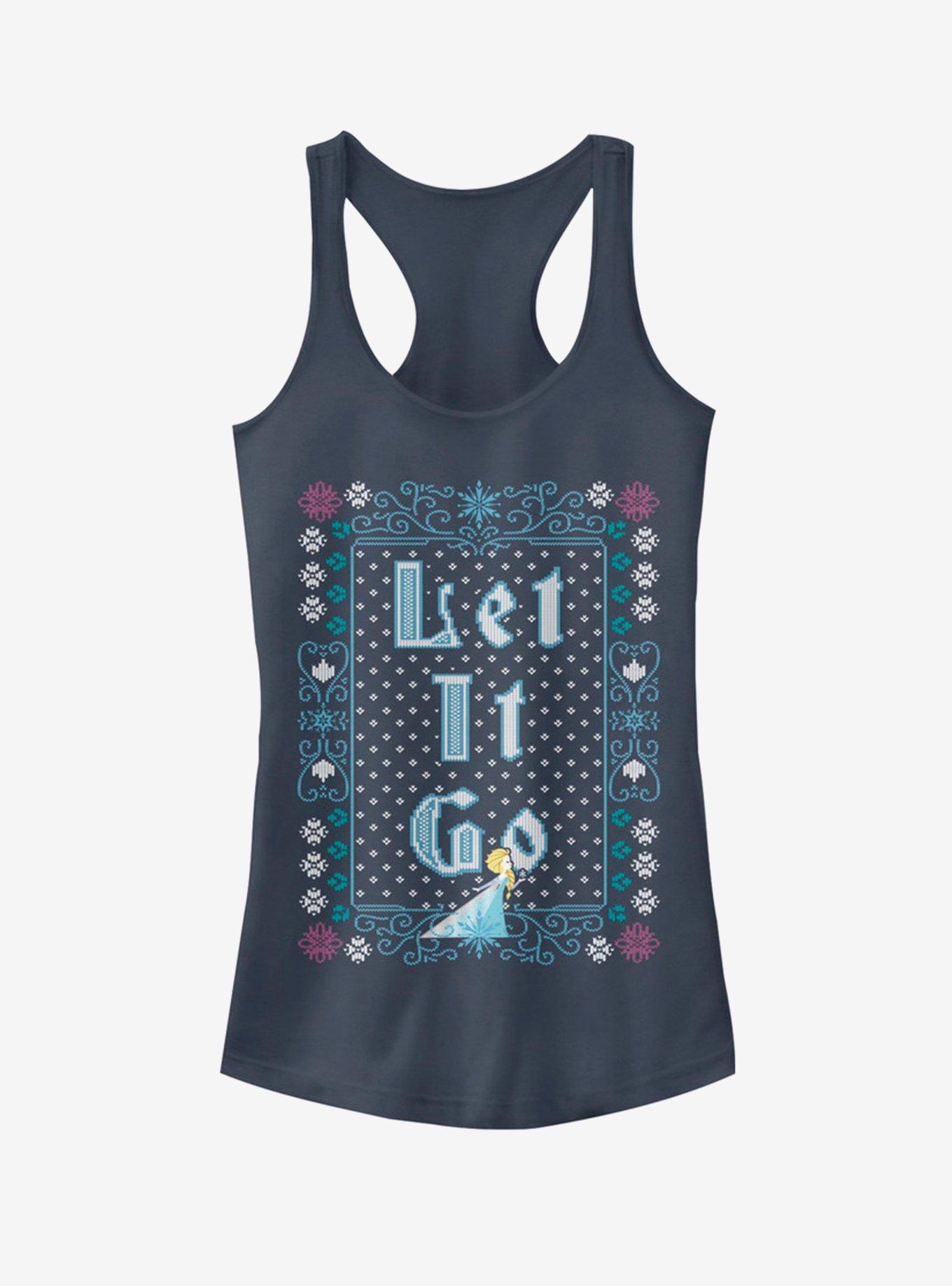 Disney Frozen Let It Go Ugly Sweater Girls Tank, , hi-res