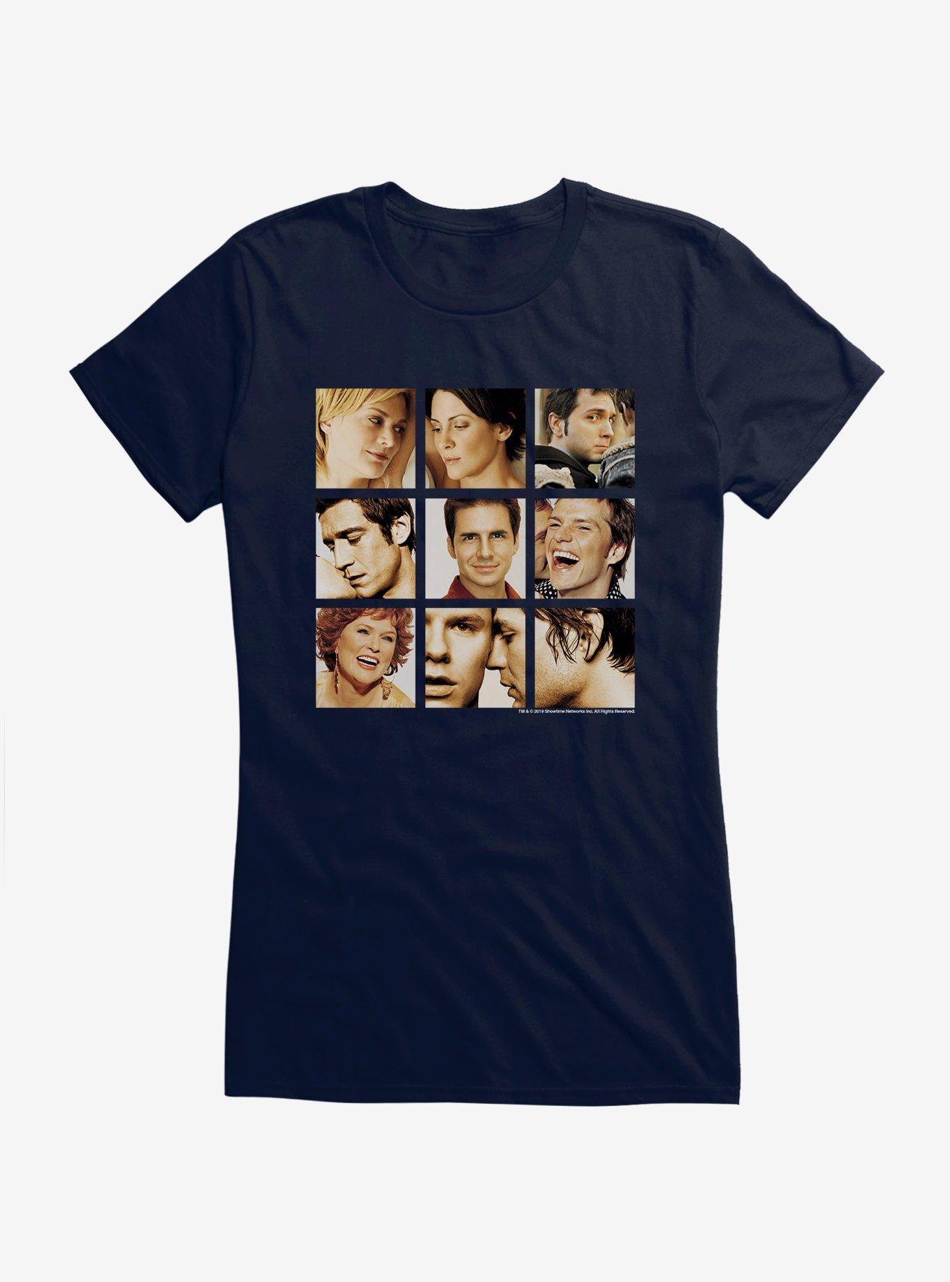 Queer As Folk Cast Photos Girls T-Shirt, NAVY, hi-res