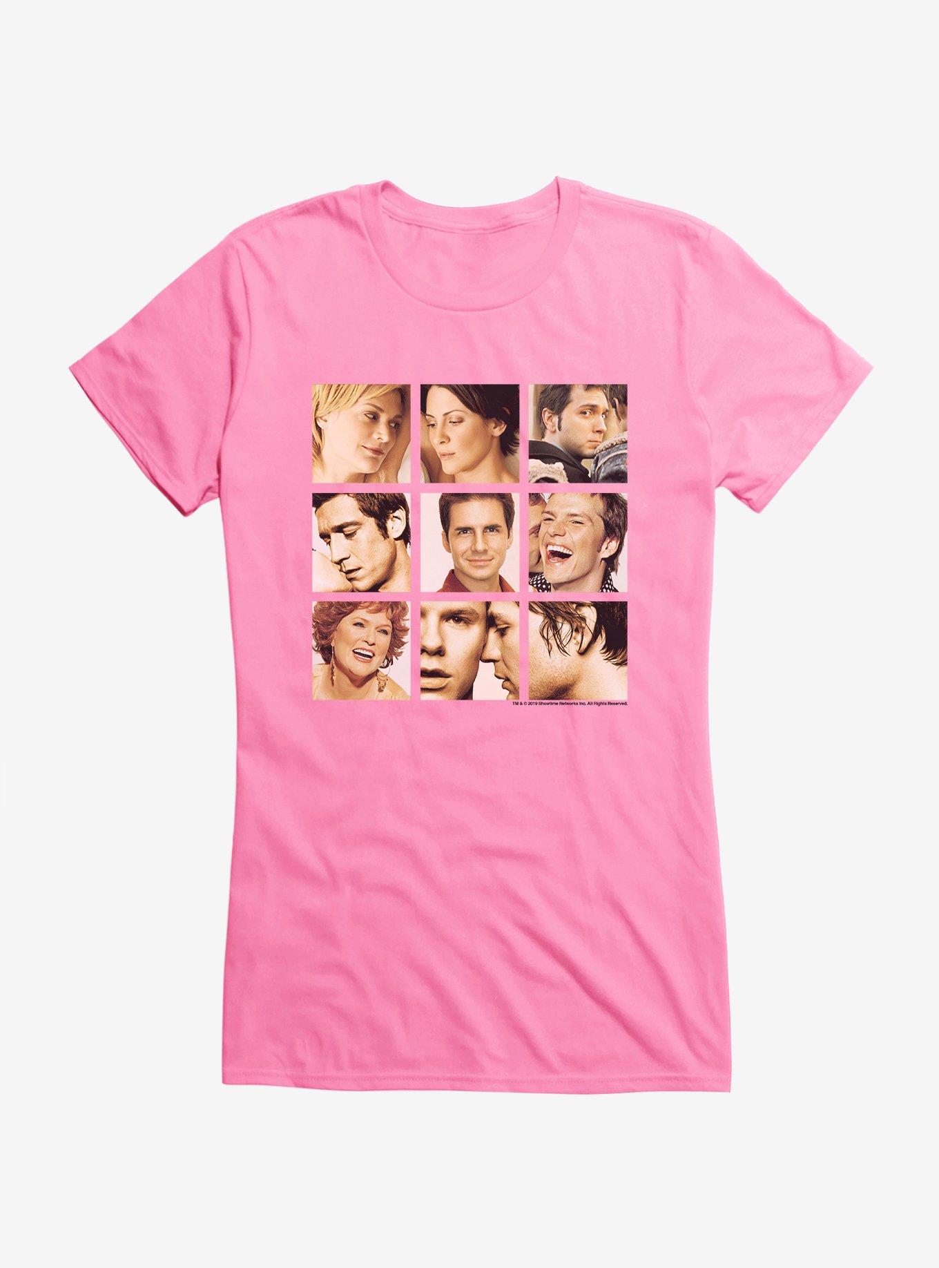 Queer As Folk Cast Photos Girls T-Shirt, CHARITY PINK, hi-res