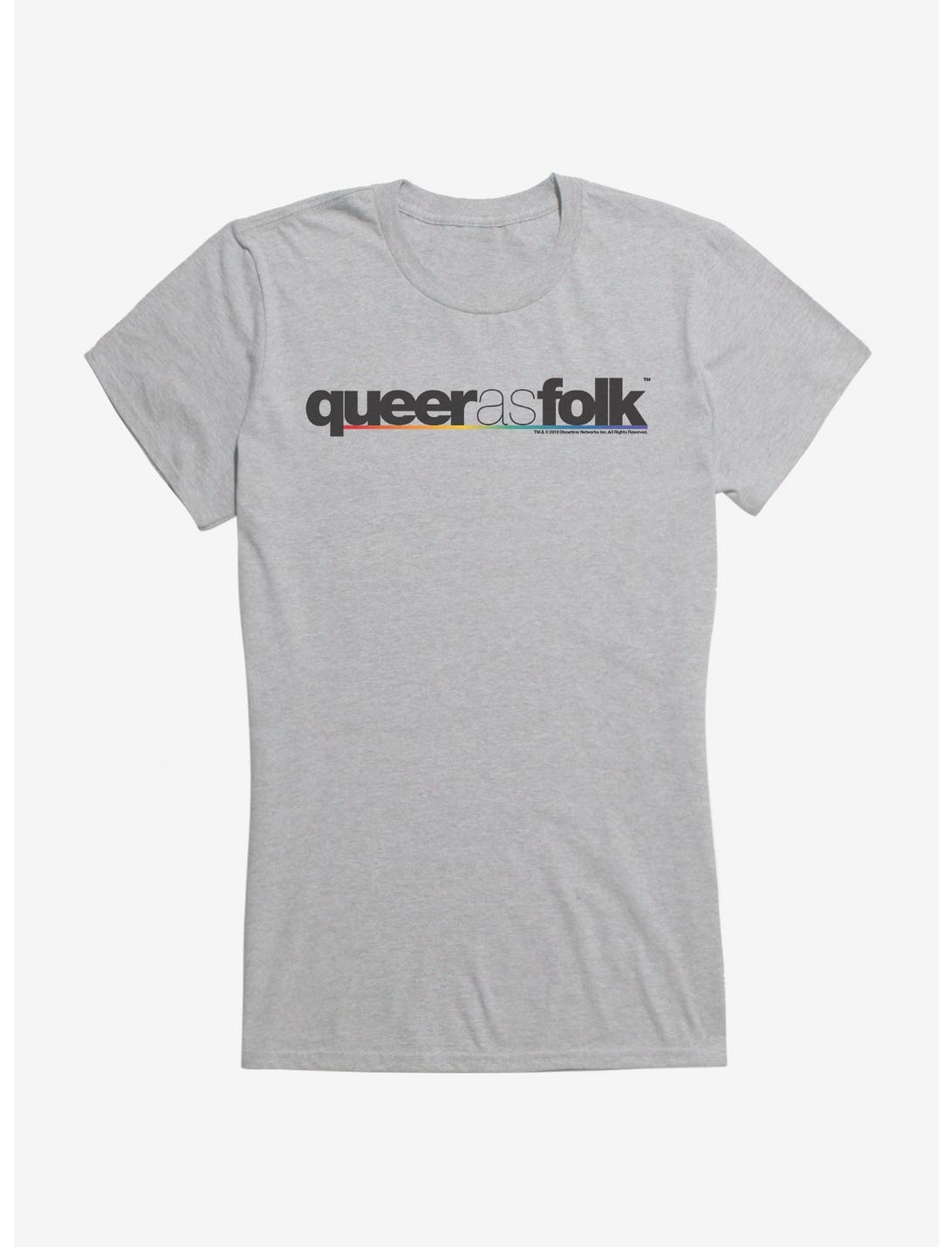 Queer As Folk Classic Logo Girls T-Shirt, HEATHER, hi-res