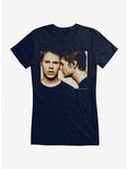 Queer As Folk Couple Photo Girls T-Shirt, NAVY, hi-res