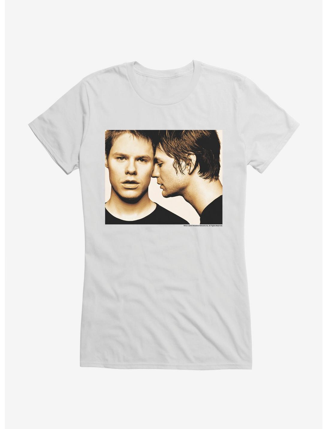 Queer As Folk Couple Photo Girls T-Shirt, WHITE, hi-res