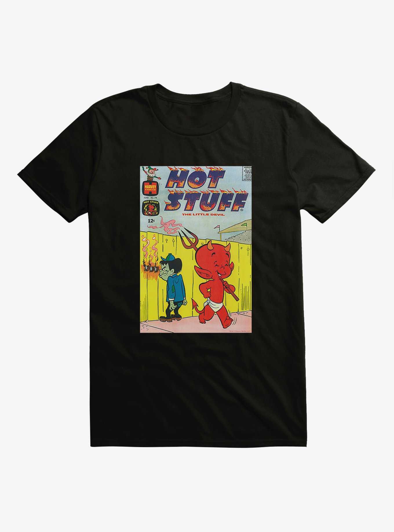 Hot Stuff The Little Devil Ball Game Comic Cover T-Shirt, , hi-res