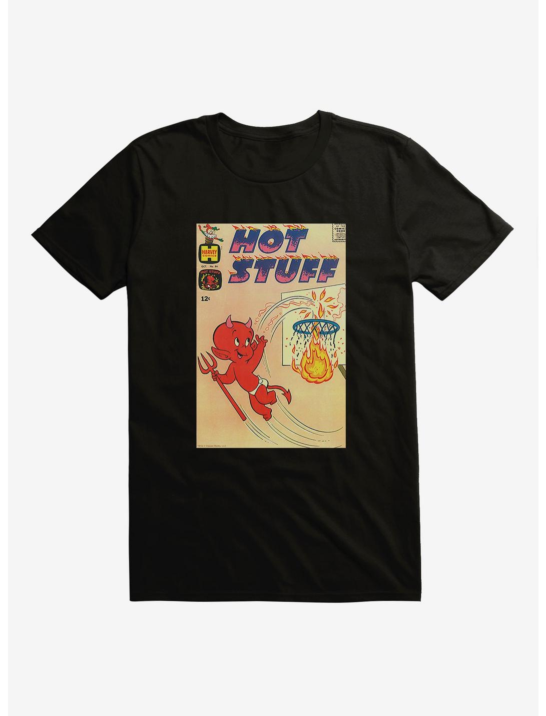 Hot Stuff The Little Devil Slam Dunk Comic Cover T-Shirt, BLACK, hi-res