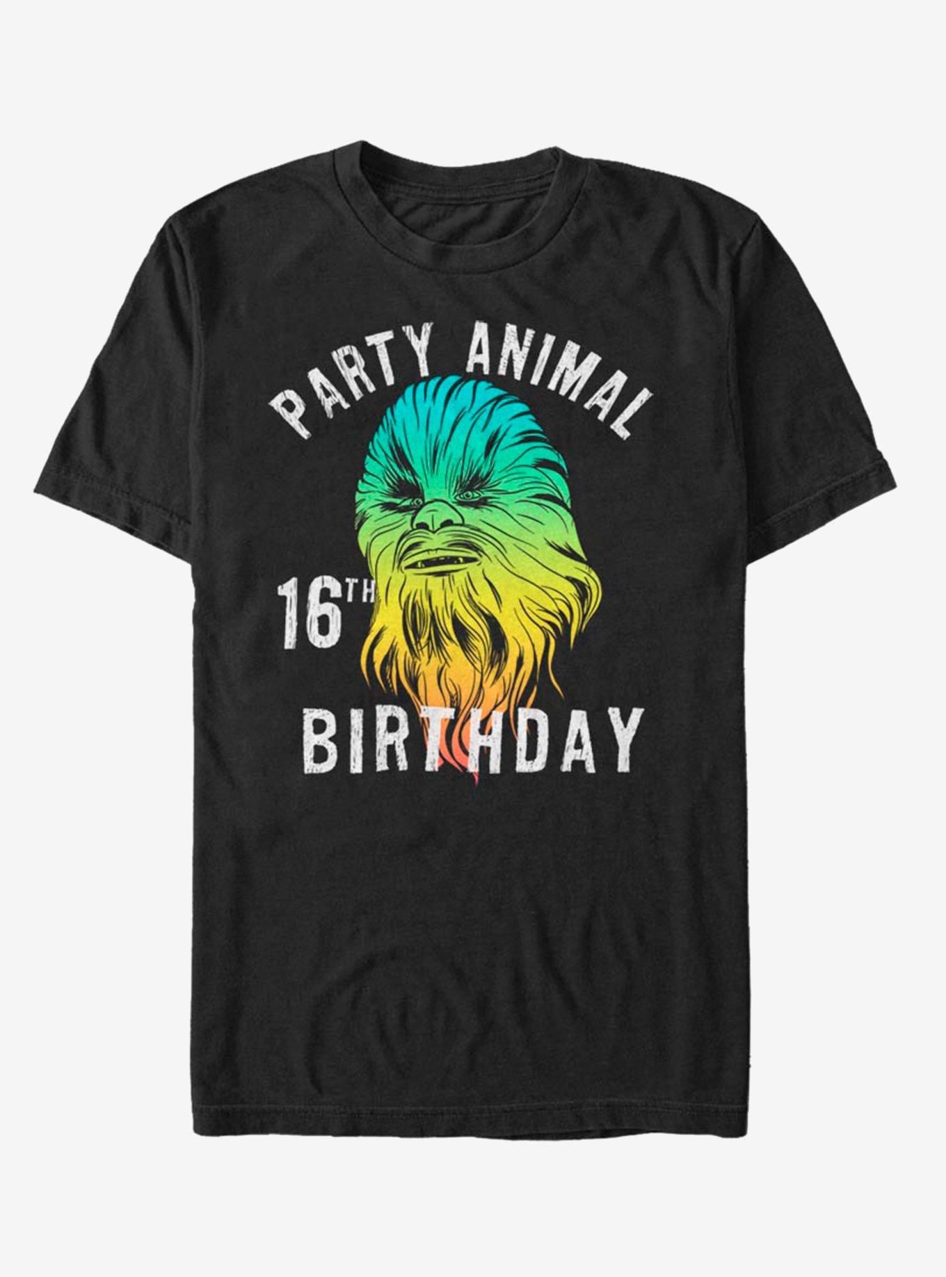 Star Wars Chewie Birthday Sixteen T-Shirt, BLACK, hi-res