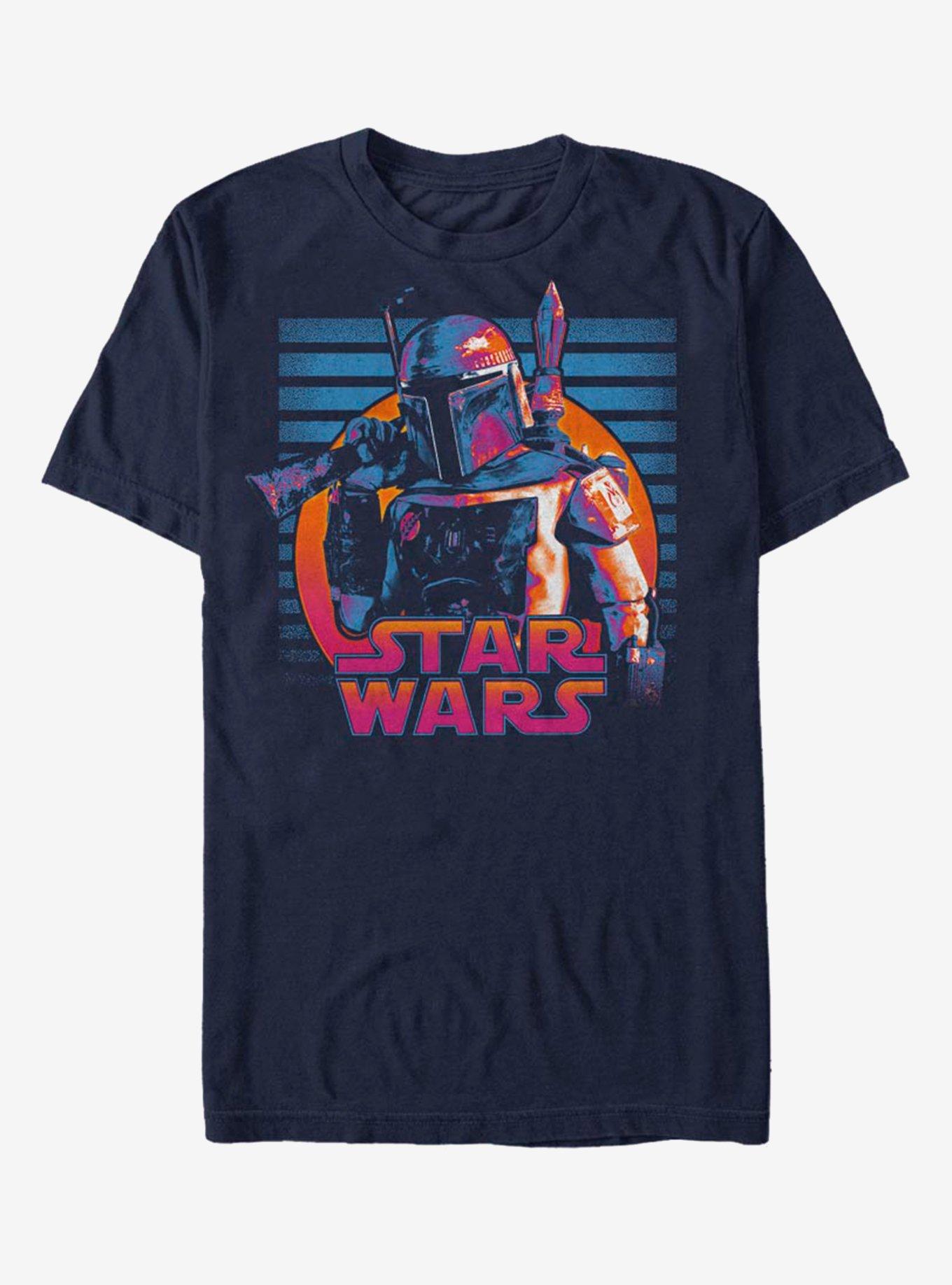Star Wars Neon Fett T-Shirt, NAVY, hi-res