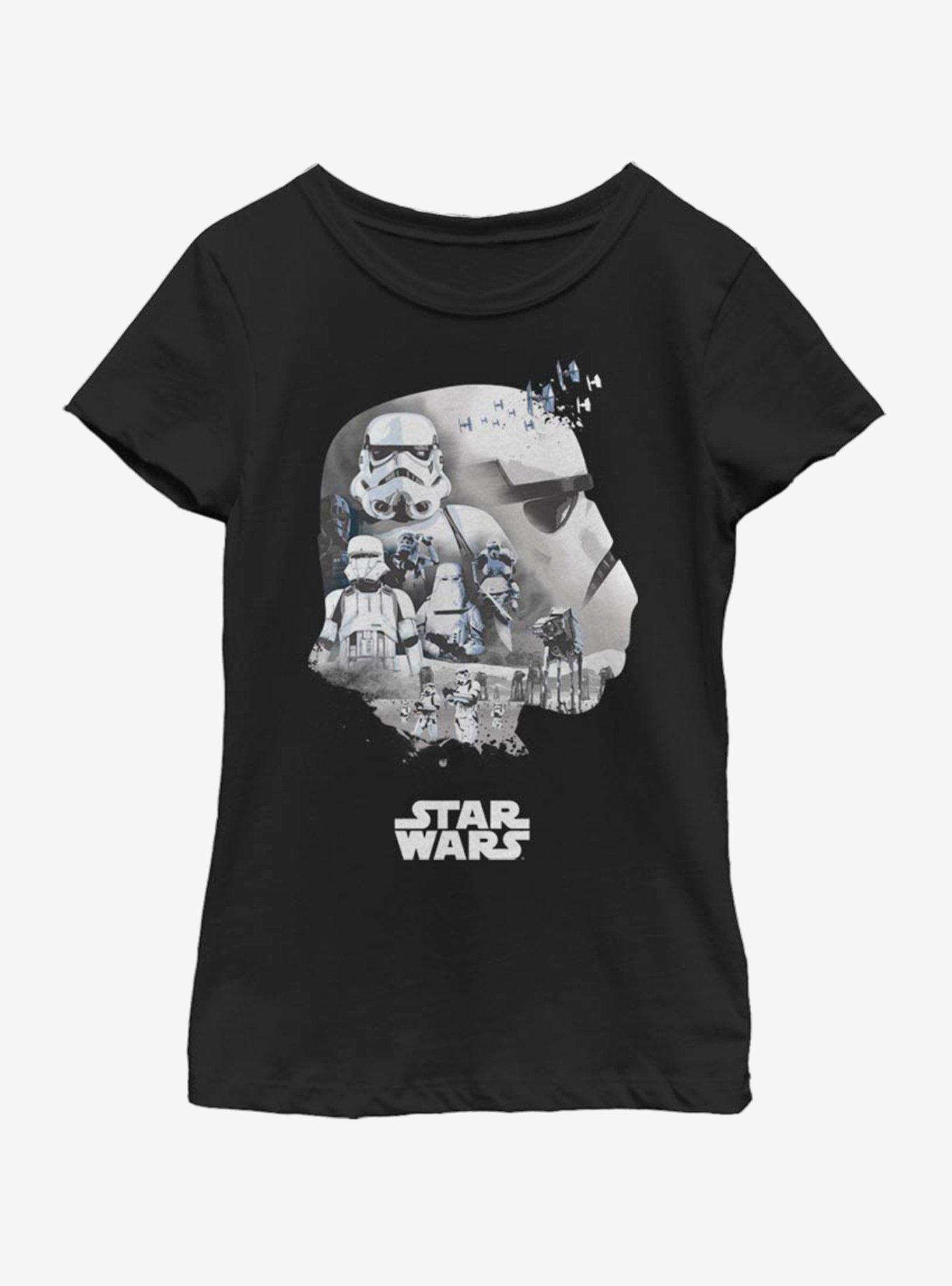 Star Wars Trooper Head Fill Youth Girls T-Shirt, , hi-res