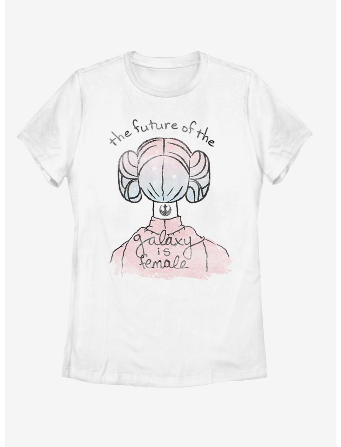 Star Wars Female Galaxy Womens T-Shirt, WHITE, hi-res