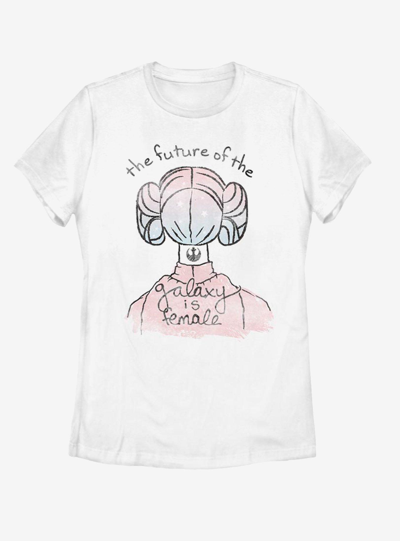 Star Wars Female Galaxy Womens T-Shirt, WHITE, hi-res