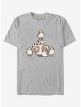 Star Wars: The Last Jedi BB8 And Porgs T-Shirt, SILVER, hi-res