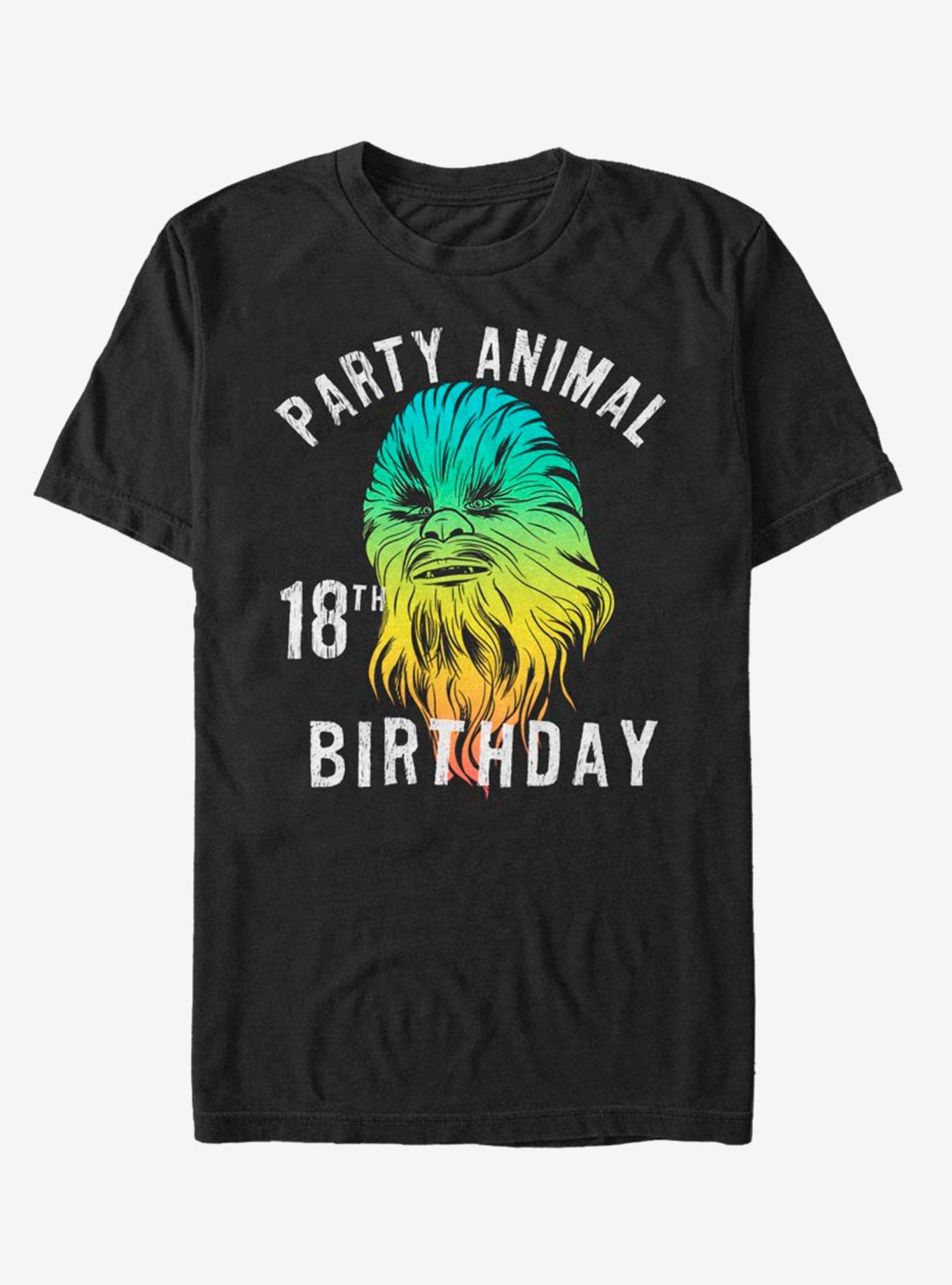 Star Wars Chewie Birthday Eighteen T-Shirt, BLACK, hi-res