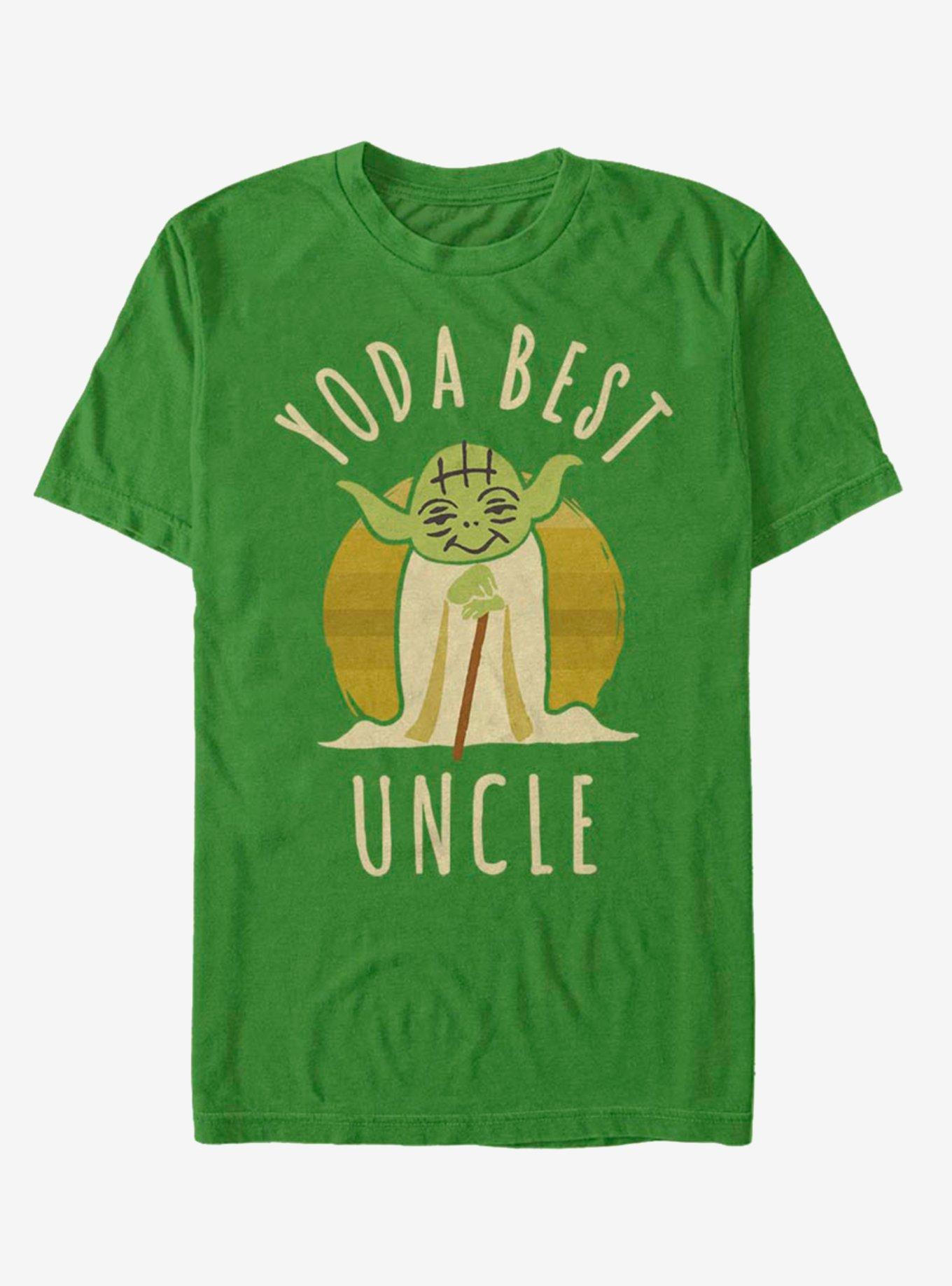Star Wars Best Uncle Yoda Says T-Shirt, KELLY, hi-res