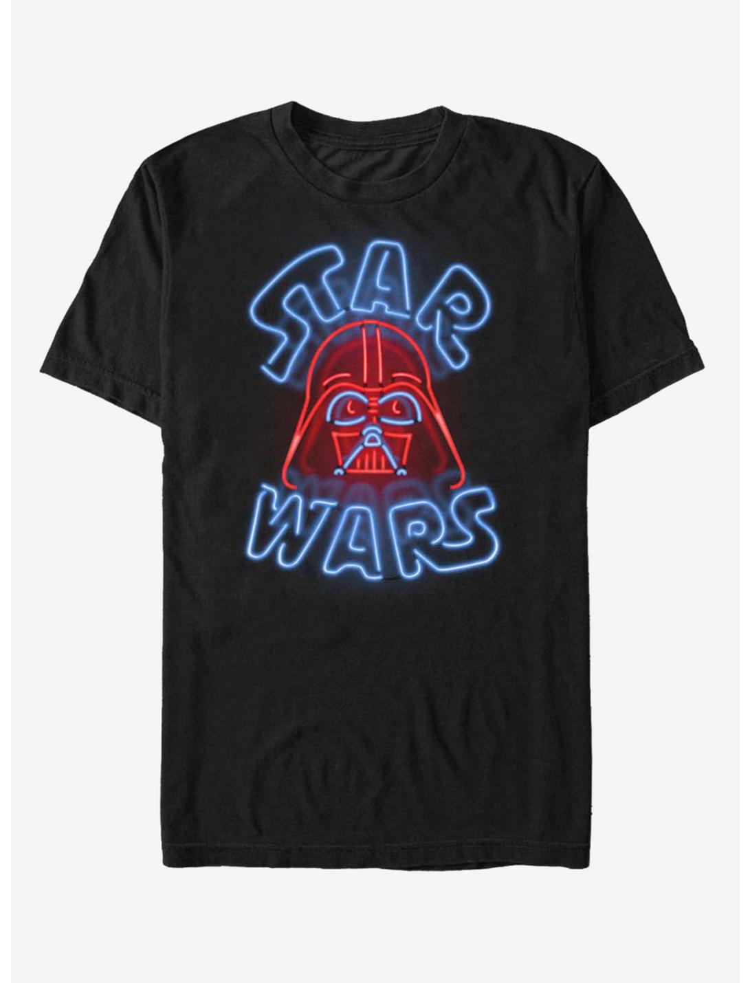 Star Wars Vader Neon Sign T-Shirt, BLACK, hi-res