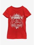 Star Wars Holiday Sith Youth Girls T-Shirt, RED, hi-res