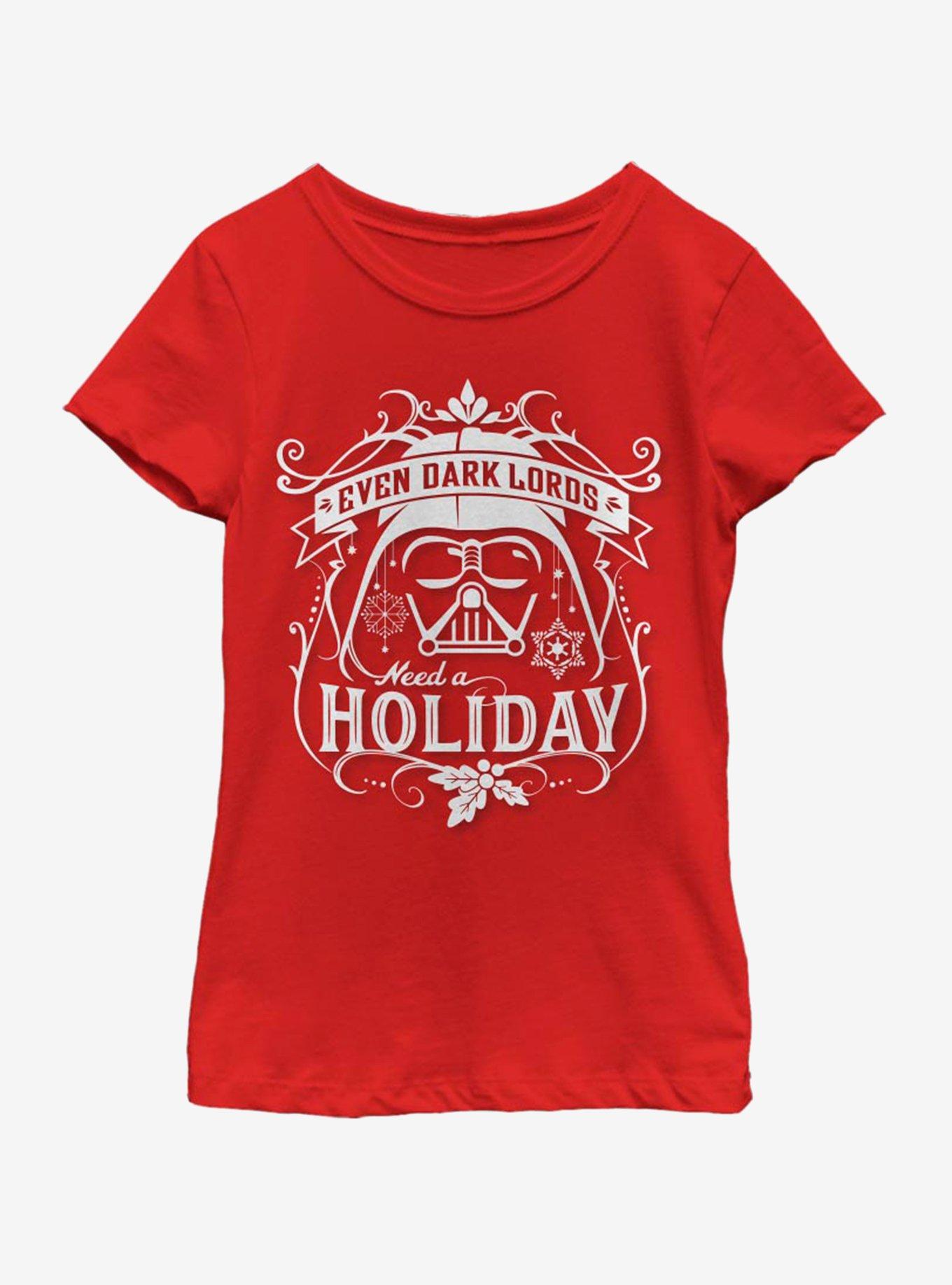 Star Wars Holiday Sith Youth Girls T-Shirt, , hi-res