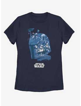 Star Wars Boba Fett Head Fill Womens T-Shirt, , hi-res