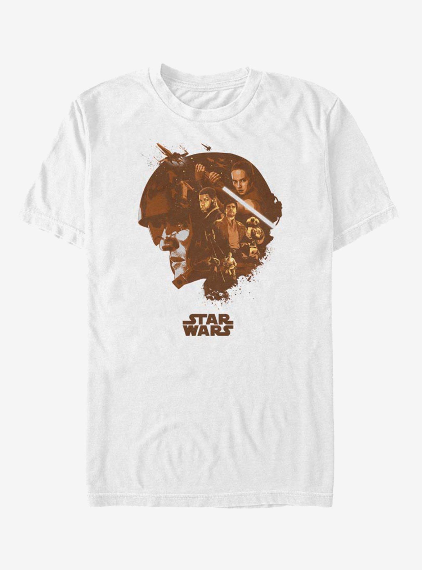 Star Wars: The Force Awakens Poe Head Fill T-Shirt, WHITE, hi-res
