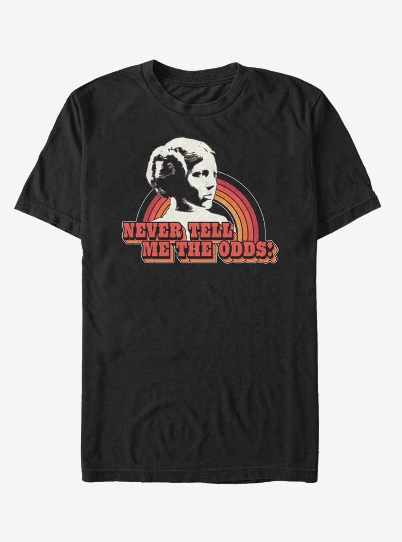 Star Wars Never Tell Me The Odds T-Shirt, BLACK, hi-res
