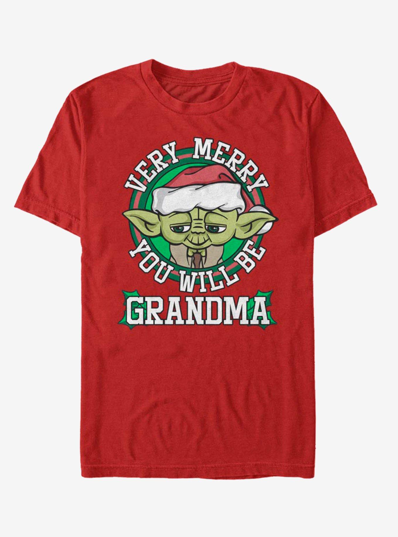 Star Wars Merry Yoda Grandma T-Shirt, , hi-res