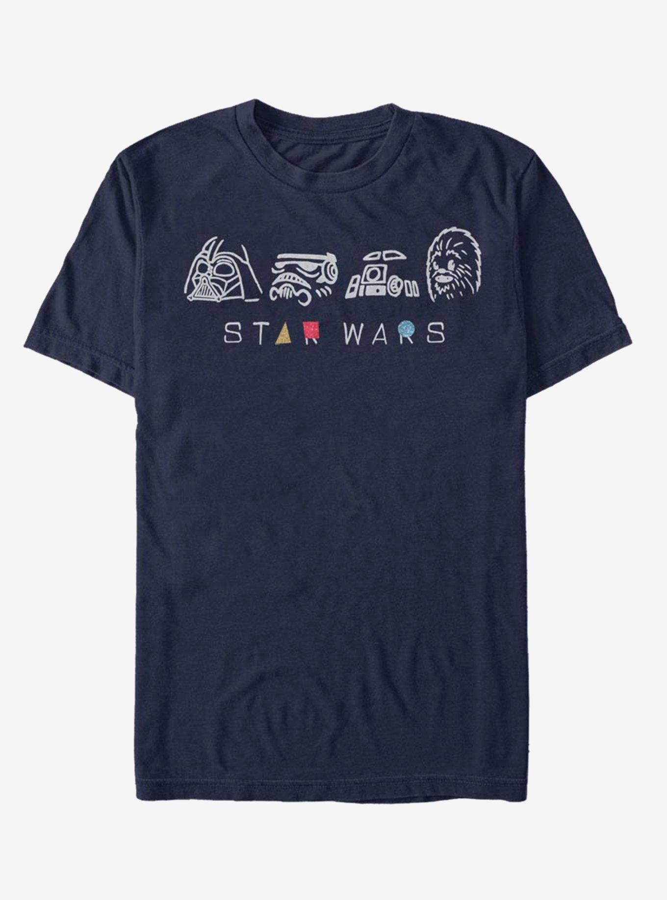Star Wars Linear Icons T-Shirt, , hi-res