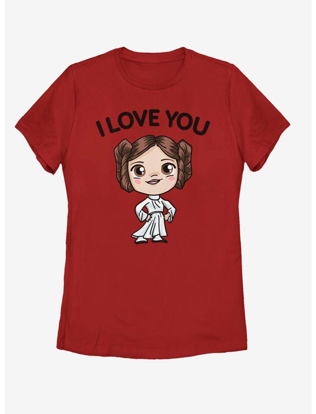Star Wars Chibi I Love You Womens T-Shirt, RED, hi-res