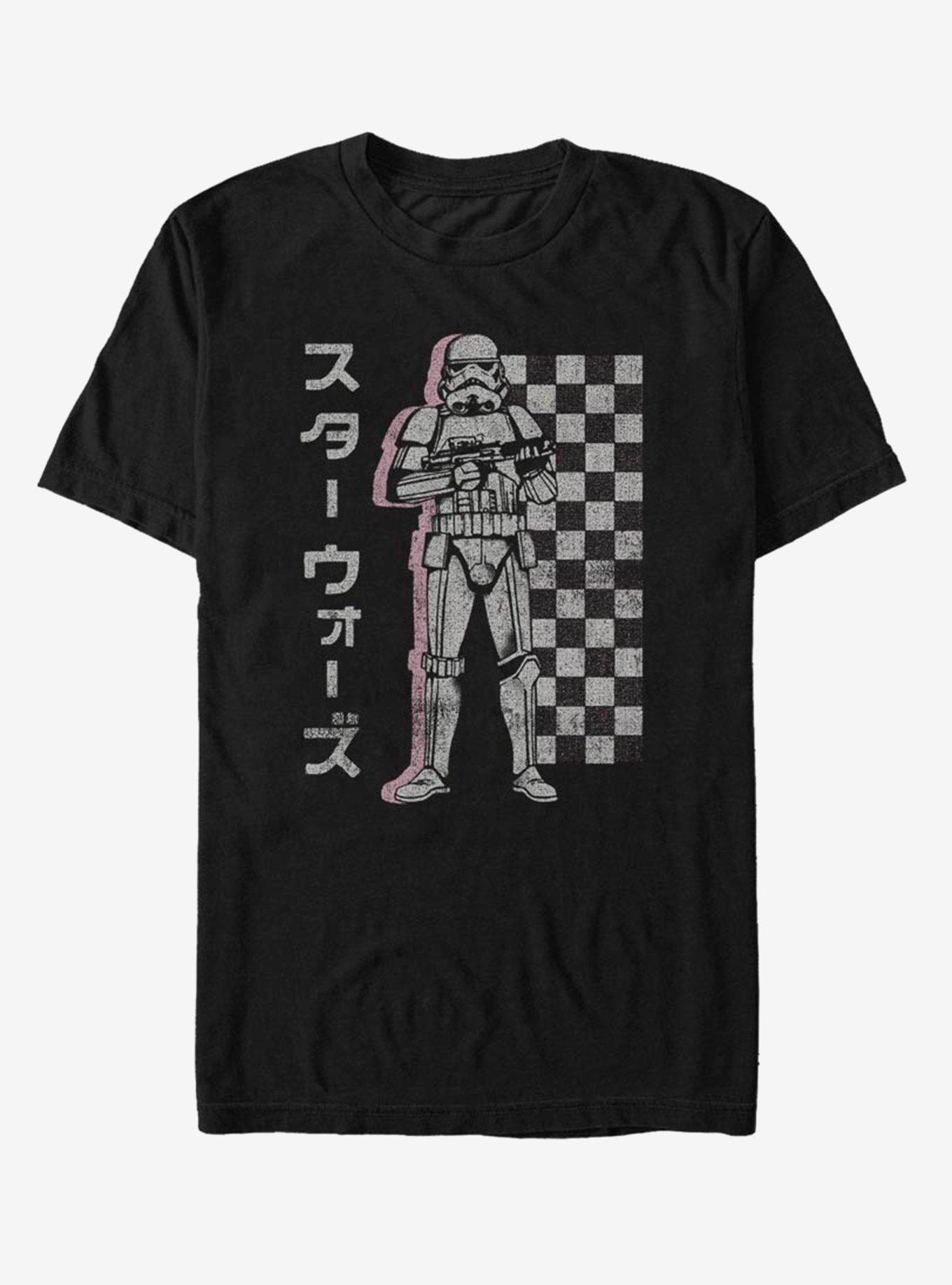 Star Wars Stormtrooper Checked T-Shirt, BLACK, hi-res
