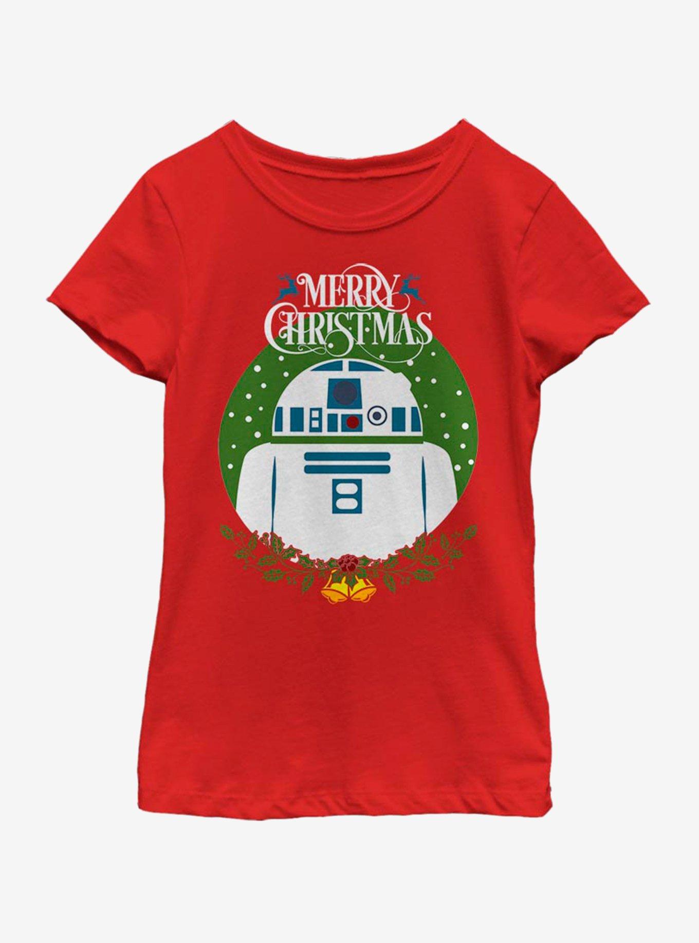 Star Wars R2 Wreath Youth Girls T-Shirt, , hi-res