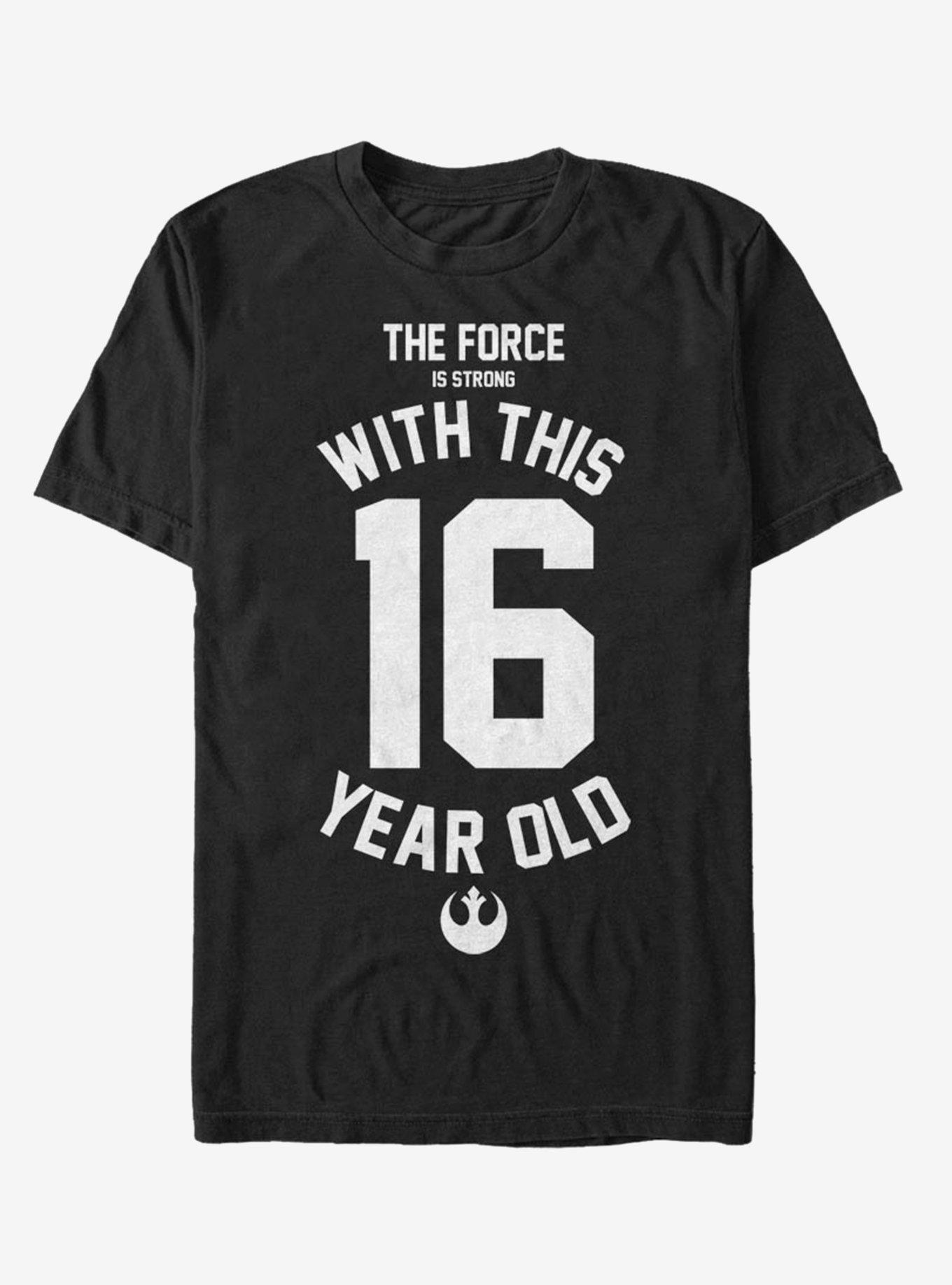 Star Wars Force Sensitive Sixteen T-Shirt, BLACK, hi-res
