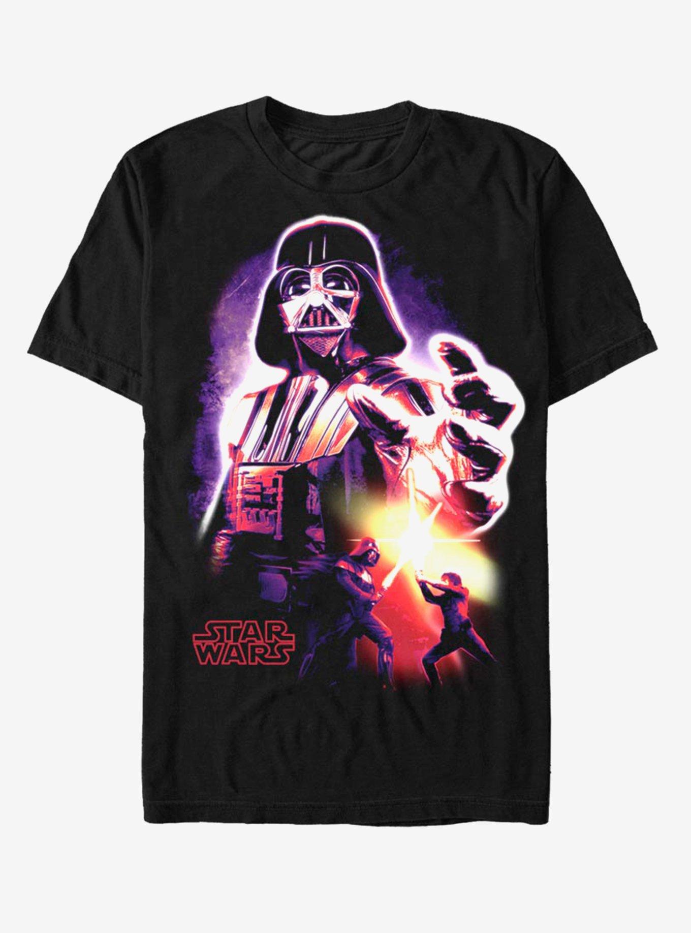 Star Wars Neon Vader T-Shirt, BLACK, hi-res