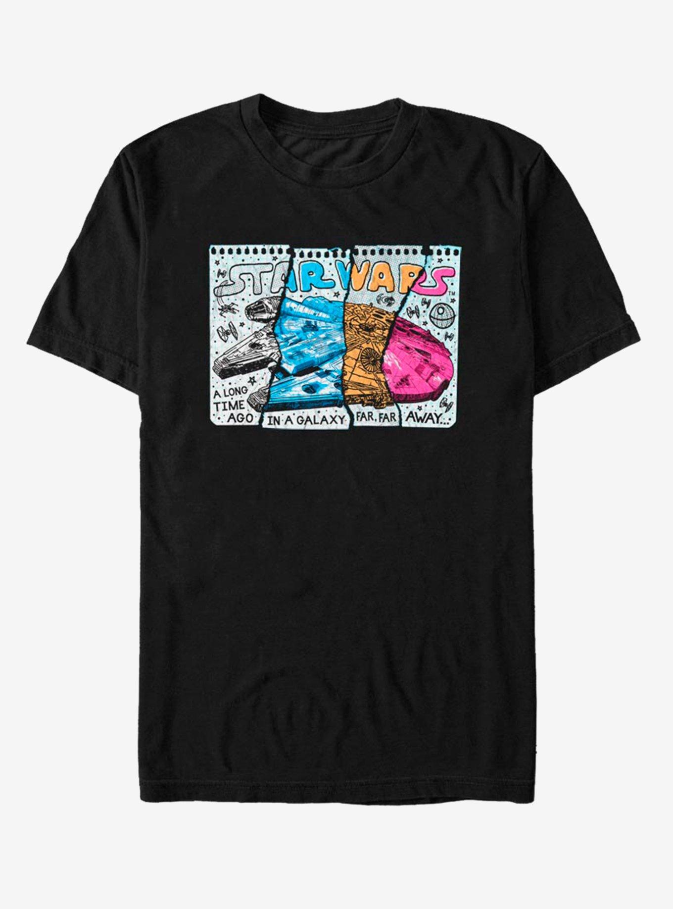 Star Wars Sketchy Situation T-Shirt, BLACK, hi-res