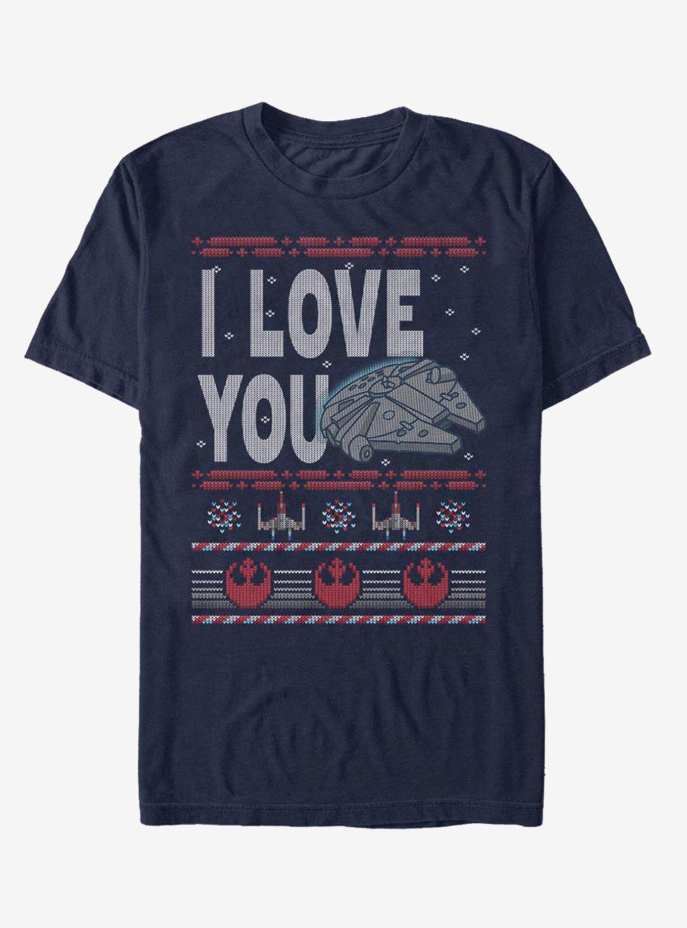 Star Wars Ugly Sweater Design Love T-Shirt, , hi-res