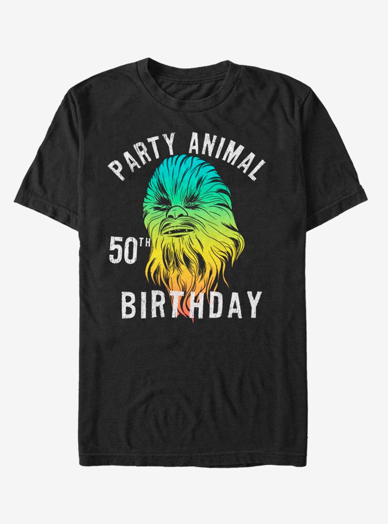 Star Wars Chewie Birthday Fifty T-Shirt, BLACK, hi-res