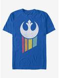 Star Wars Rainbow Rebel Logo T-Shirt, ROYAL, hi-res
