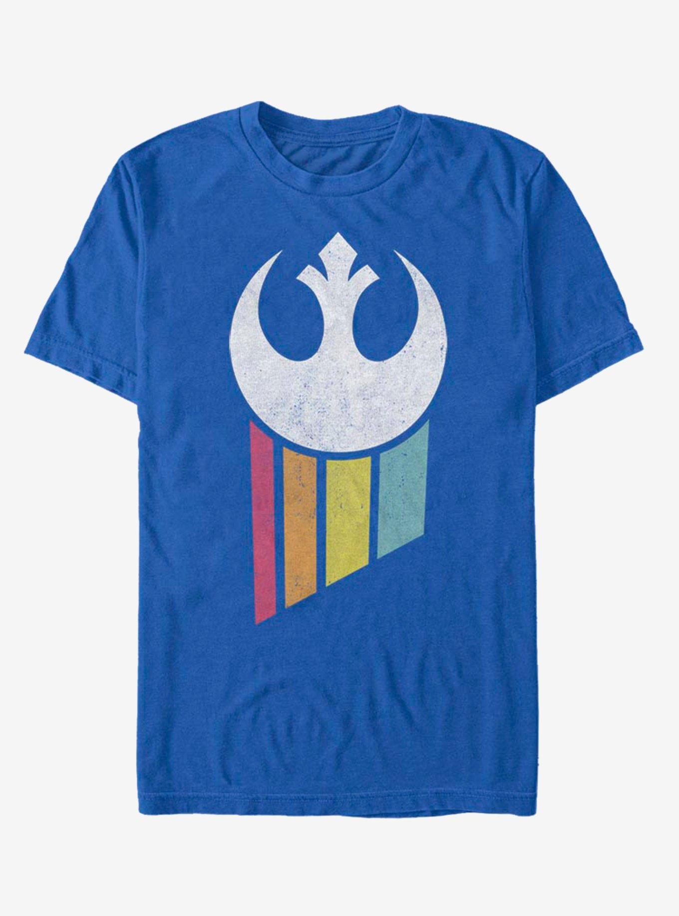 Star Wars Rainbow Rebel Logo T-Shirt, , hi-res