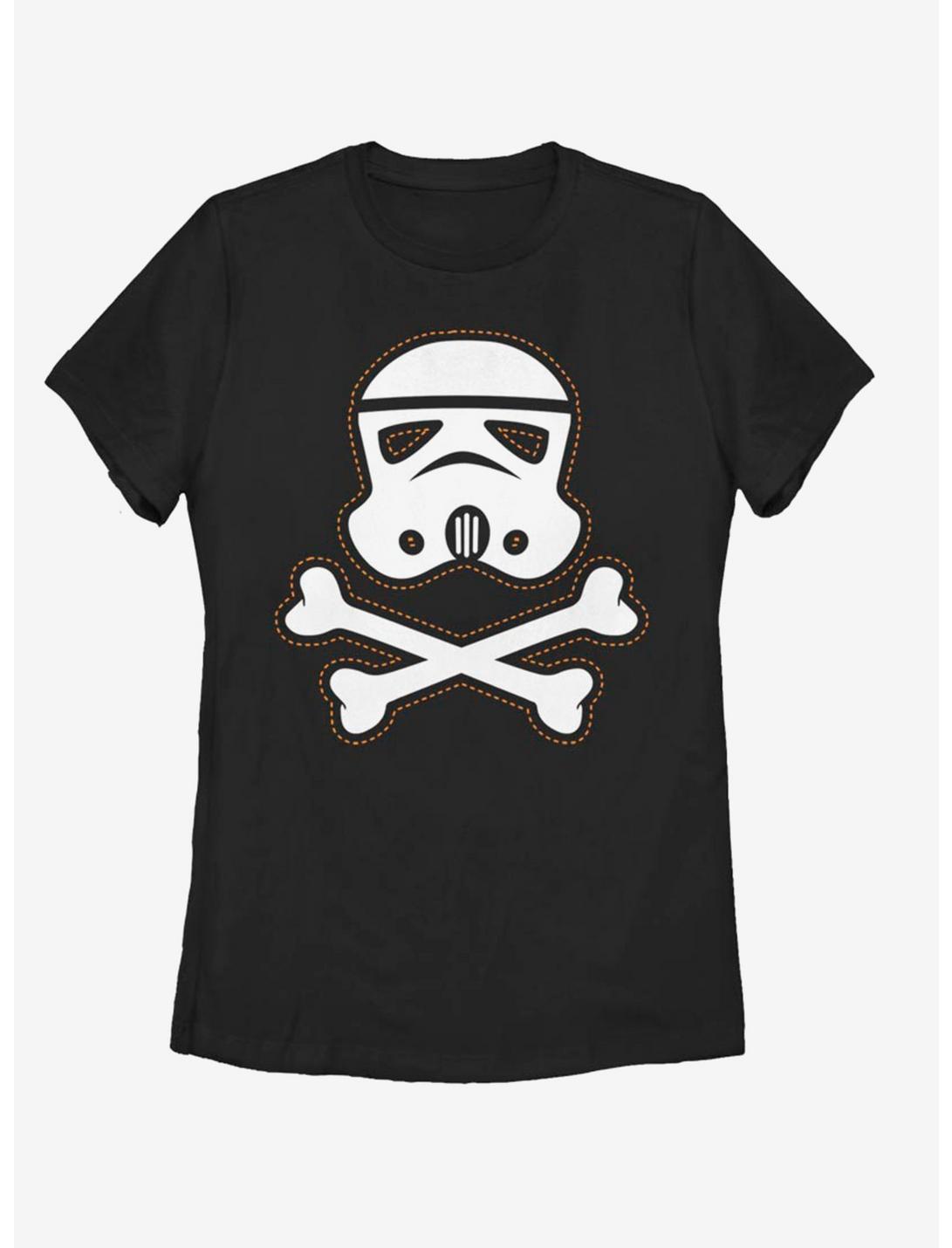 Star Wars Trooper Skull Patch Womens T-Shirt, BLACK, hi-res