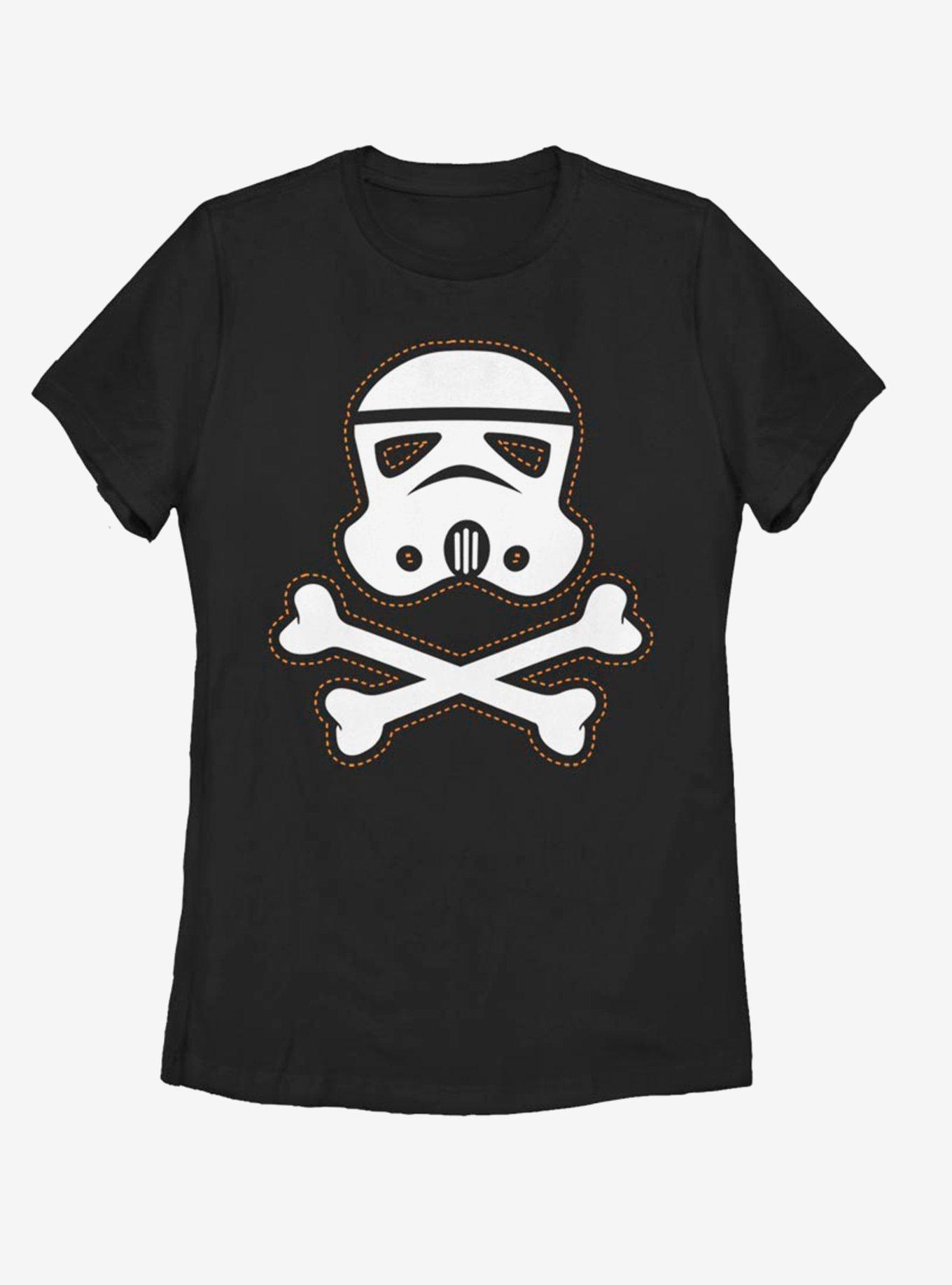 Star Wars Trooper Skull Patch Womens T-Shirt, BLACK, hi-res