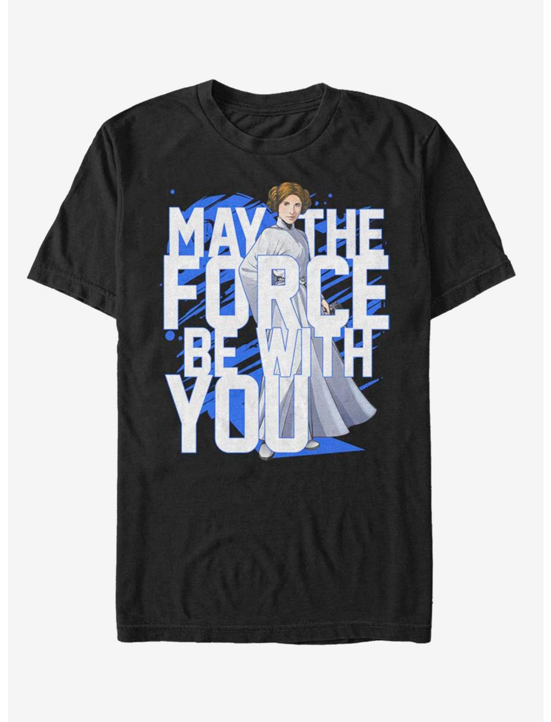 Star Wars Force Stack Leia T-Shirt, BLACK, hi-res